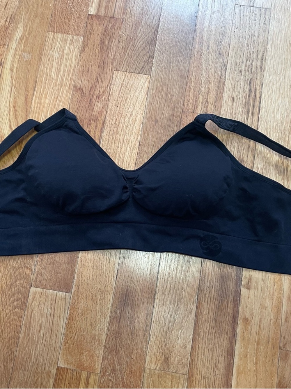 Everyday Wireless Black Comfort Bra DAVY PIPER small full chest like new